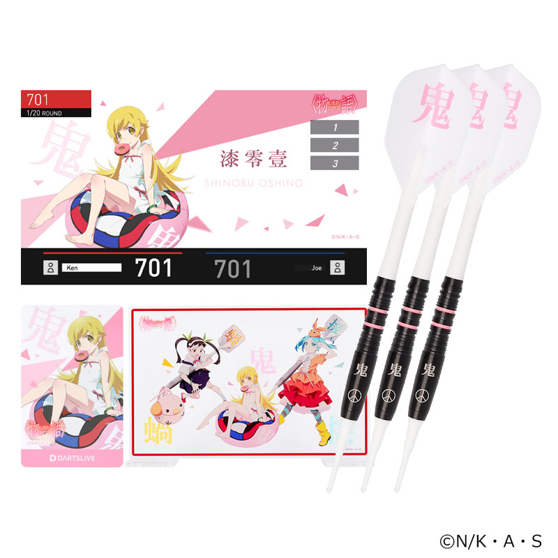 即日発送化物語コラボダーツライブカード全5種セット