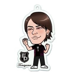 似顔絵アクリルキーホルダー 冨山宜彦選手|キーホルダー・アクリルスタンド|ダーツアクセサリー