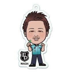 似顔絵アクリルキーホルダー 前田淳哉選手|キーホルダー・アクリルスタンド|ダーツアクセサリー