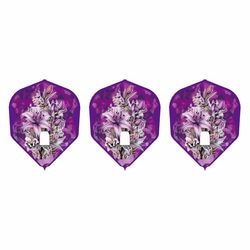 エルフライト×ダイナスティー PRO ユキナ ver.5 シェイプ パープル シャンパンリング対応|エルフライト|ダーツフライト