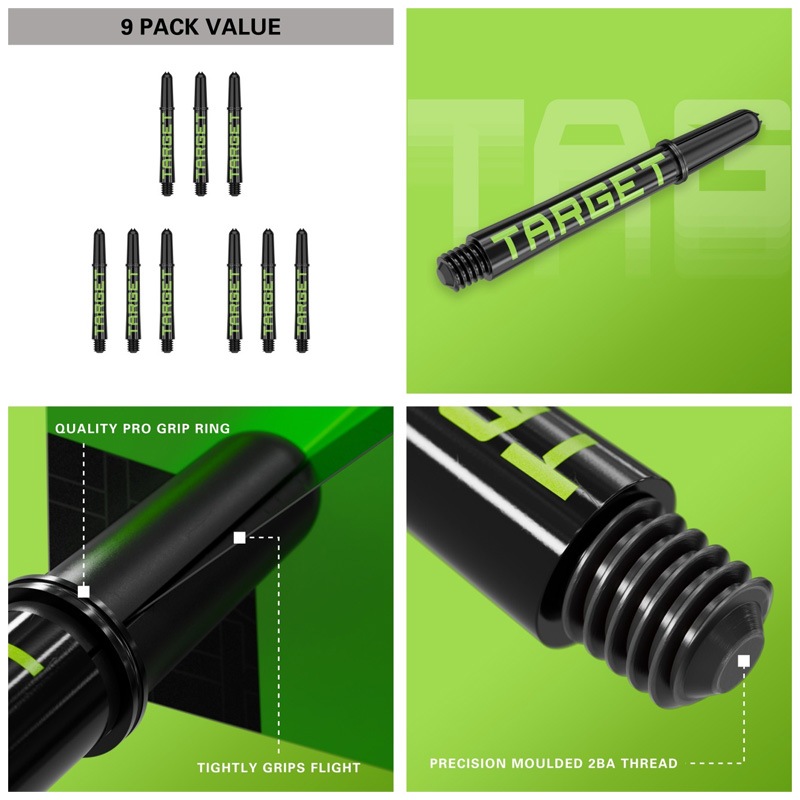 �������å� �ץ�����å� ���� ����ե� �֥�å������꡼�� 3���å�9������ (PRO GRIP TAG SHAFT)