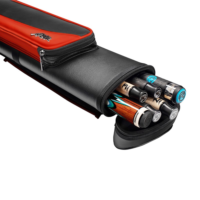 Predator �ڥץ�ǥ����� �����ɥ饤�� ���塼������ 2�Хå�4����ե� �ϡ��� �֥�å�����å� DA(Roadline Cue Case 2B4S Hard Black RED DA) | �ӥ�䡼�� ���塼������