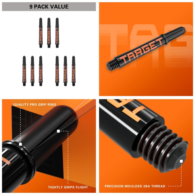 �������å� �ץ� ����å� ���� �֥�å�������� 3���å�9������(PRO GRIP TAG SHAFT)