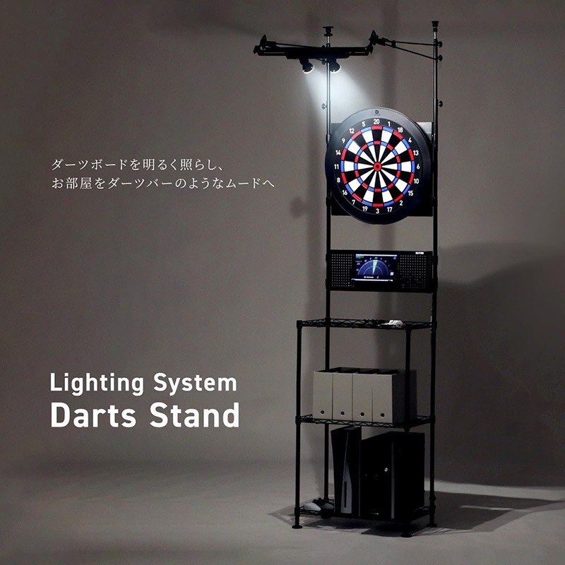 BLITZER �ڥ֥�åĥ����� �饤�ƥ��󥰥����ƥ�����ĥ������ BSD39-BK (Lighting System Darts Stand)