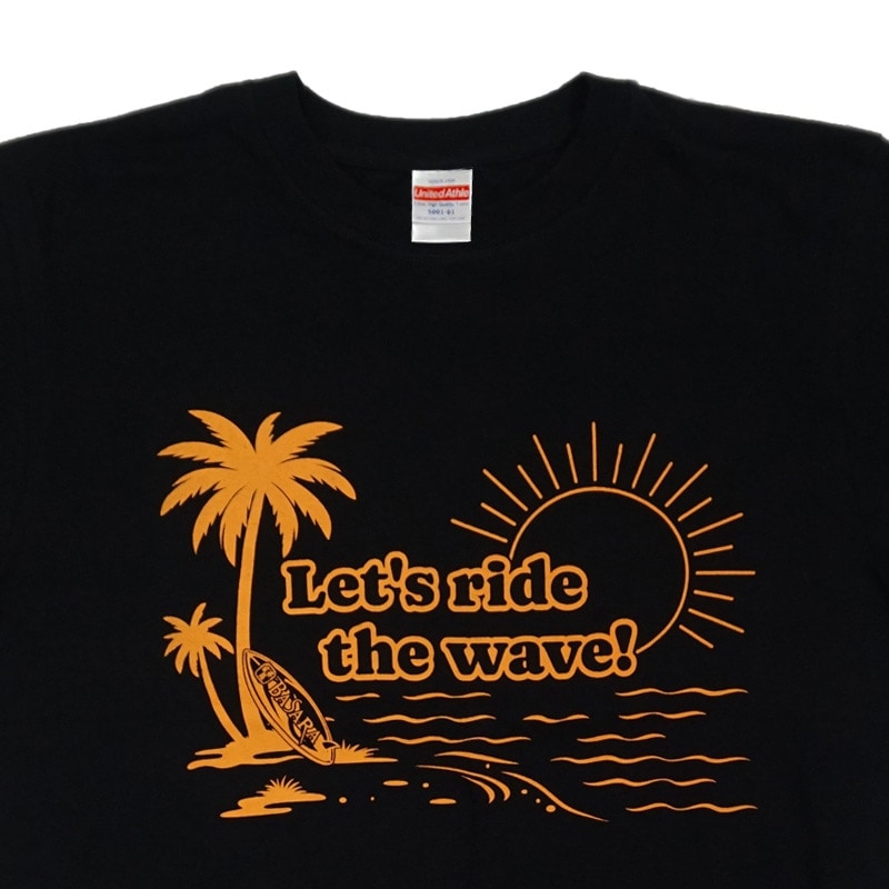 �Х��� the wave T����� ���״���Ϥ������Ͱƥǥ����� �֥�å��ߥ���� XL(Cotton T-Shirt)