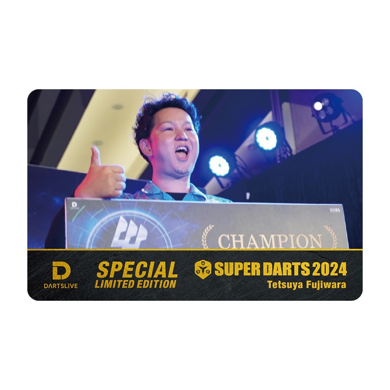 【海外限定】 ダーツライブカード SUPER DARTS2024×ダーツライブプレイヤー ダーツ