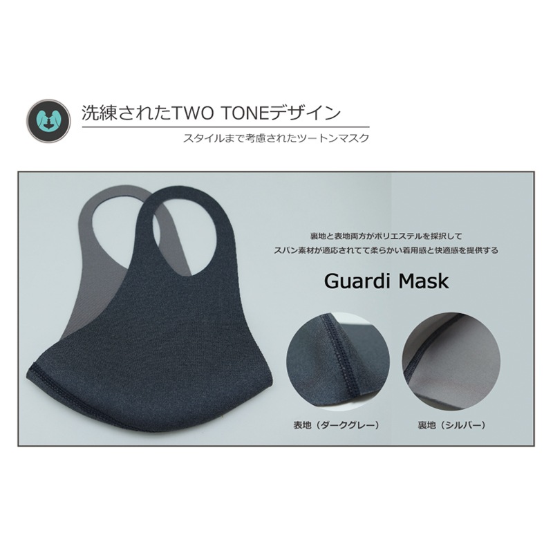 LULF Guardi 3D MASK Gray M (3D�ޥ��� ���졼 M)