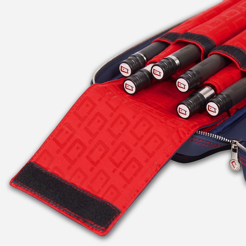 CUETEC �ڥ��塼�ƥå��� ���塼������ �ץ��饤�󥷥꡼�� ���եȥ����� �ͥ��ӡ� 4�Хå�8����ե� (Cue Case Pro Line Series Soft Case Navy 4B8S)