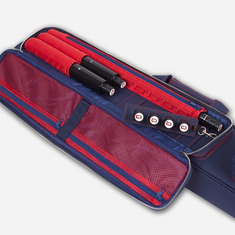 CUETEC �ڥ��塼�ƥå��� ���塼������ �ץ��饤�󥷥꡼�� ���եȥ����� �ͥ��ӡ� 4�Хå�8����ե� (Cue Case Pro Line Series Soft Case Navy 4B8S)