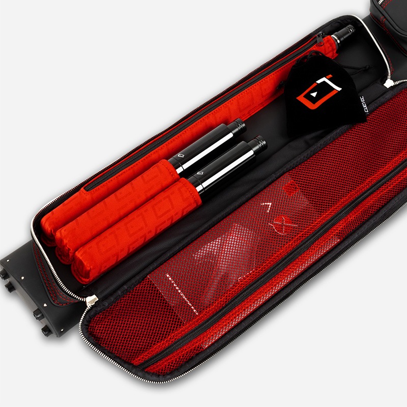 CUETEC �ڥ��塼�ƥå��� ���塼������ �ץ��饤�󥷥꡼�� ���եȥ����� �֥�å� 2�Хå�4����ե� (Cue Case Pro Line Series Soft Case Black 2B4S)