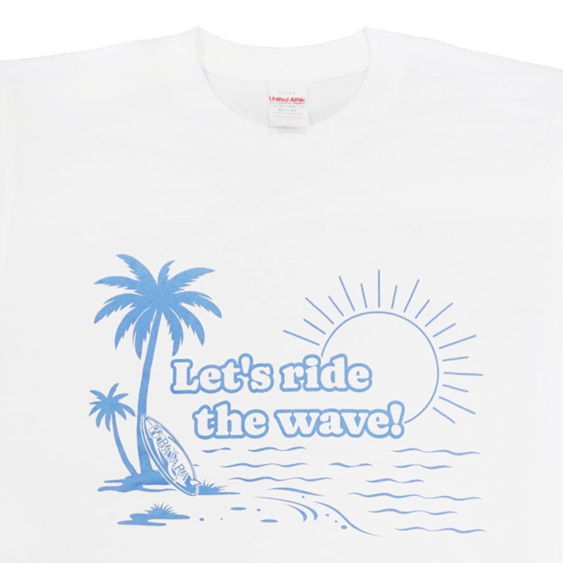 �Х��� the wave T����� ���״���Ϥ������Ͱƥǥ����� �ۥ磻�ȡߥ��å��� G-L(Cotton T-Shirt)
