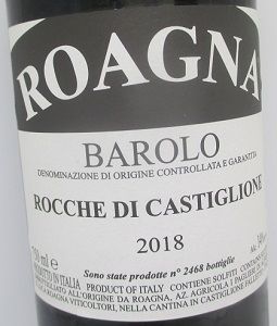 バローロ ロッケ ディ カスティリオーネ 2018 ロアーニャ 赤 750ml