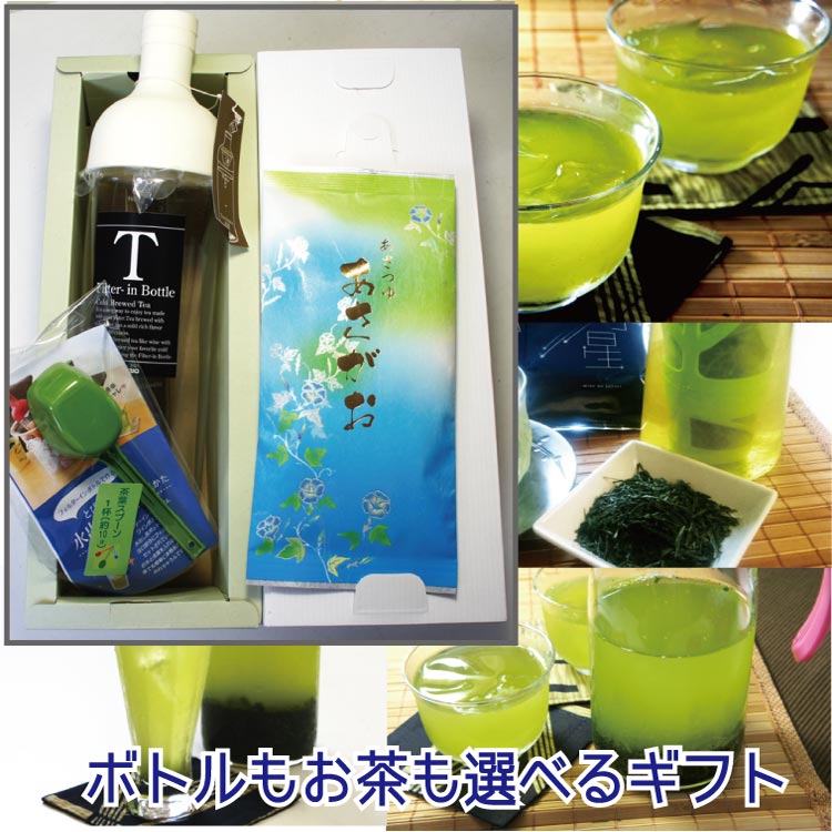 フィルターインボトルと煎茶100ｇのギフト箱入セット