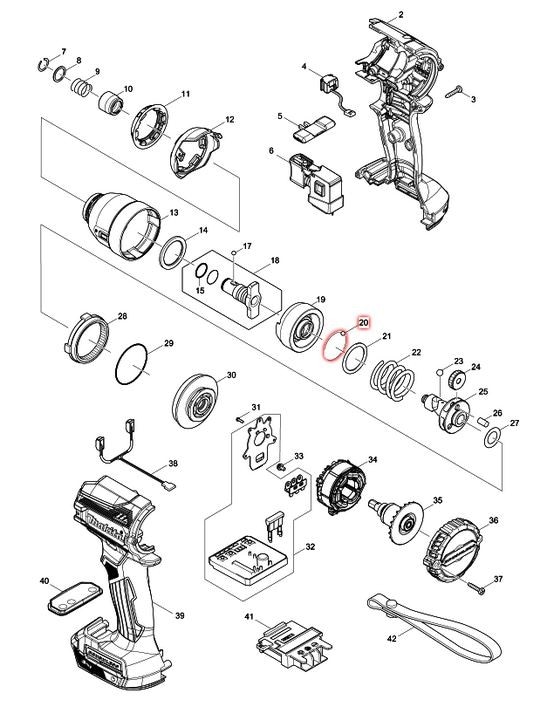マキタ(makita) 部品 スチールボール3.5 216001-0 図番017/図番020