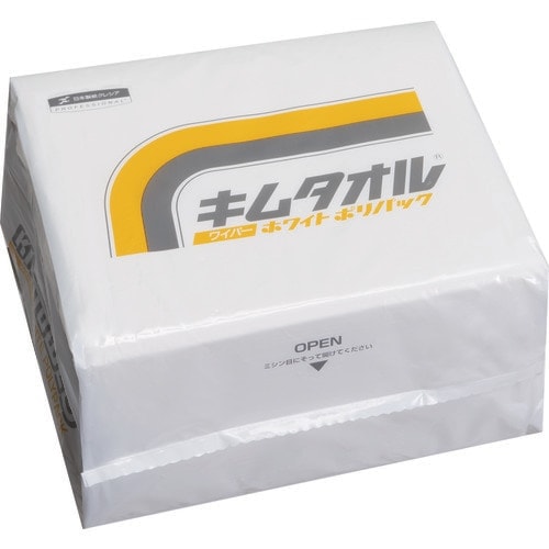 クレシア　キムタオル　ホワイト　ポリパック 61032 [126-2114] 【ウエス】[61032]