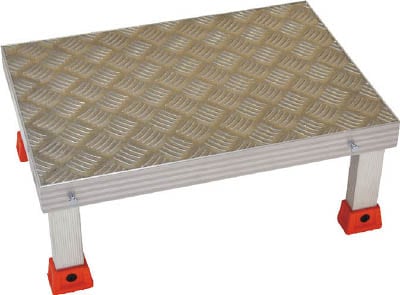 【メーカー直送：代引不可】ＴＲＵＳＣＯ　連結式アルミステップ　５００Ｘ３５０ＸＨ２５０ AS5325 [423-4065] 【作業用踏台】[AS-5325]