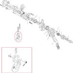キトー　ＬＢ００８用部品　シタフック組 L5BA00810212 [390-1548] 【レバーホイスト】[L5BA008-10212]