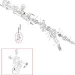 キトー　ＬＢ０１６用部品　シタフック組 L5BA01610212 [390-1564] 【レバーホイスト】[L5BA016-10212]