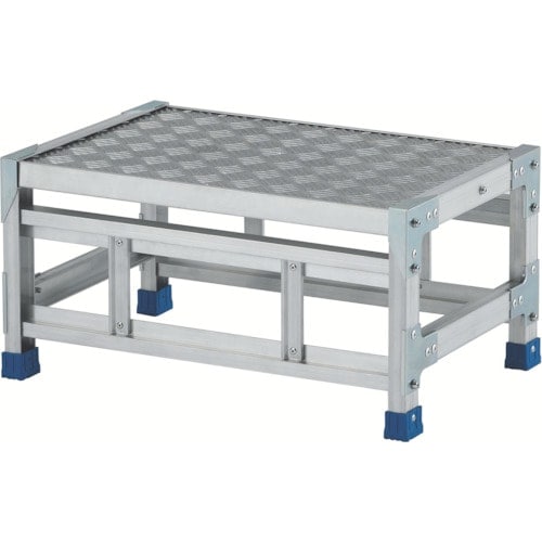 【代引不可】アルインコ　作業台（天板縞板タイプ）１段　天板寸法６００×４００ｍｍ　高０．３ｍ　CSBC136S(443-9813)