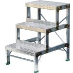 （直送品　代引不可）ナカオ　Ｇ型作業用踏台０．９ｍ G093 [504-7293] 【作業用踏台】[G-093]