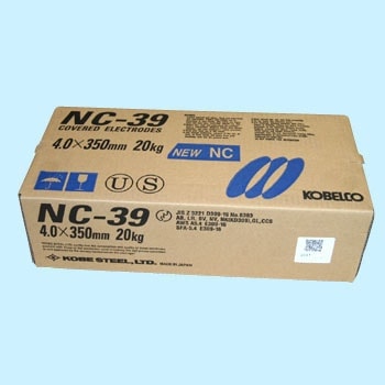 神戸製鋼　溶接棒　NC-39 4.0Φ 20kg (5kgx4箱）【NC39】 注意写真は、代表画像です。ご了承ください。