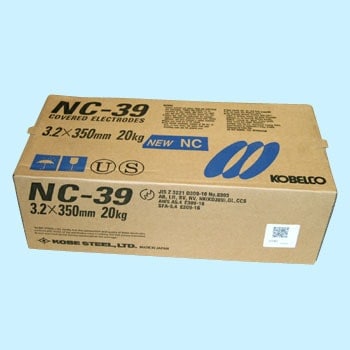 神戸製鋼　溶接棒　NC-39 3.2Φ 20kg (5kgx4箱）【NC39】 注意写真は、代表画像です。ご了承ください。