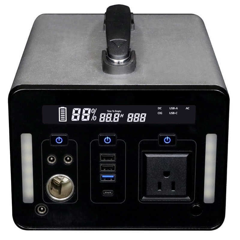 【メーカー直送：代引不可】エスケイジャパン　ポータブル電源　１０００Ｗ蓄電池　ＡＣ出力１０００Ｗ充電池　容量１０８５．７６ｗｈ　SKJ-MT1000SB (SKJMT1000SB)