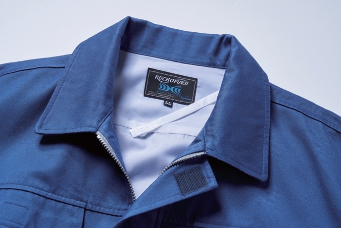 空調服 長袖ブルゾン(ウェアのみ) ダークブルー 5L