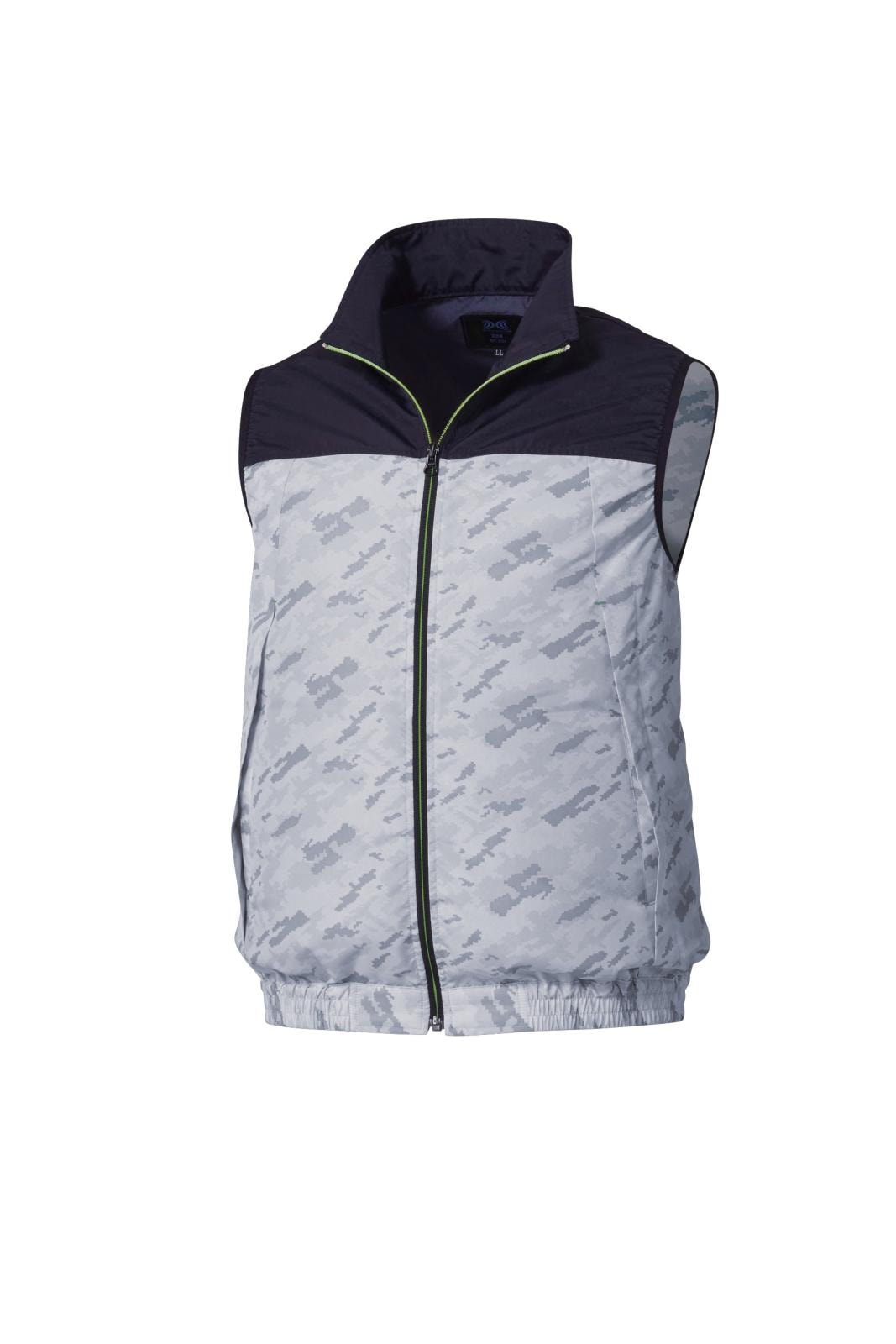 【メーカー直送・代引不可】【空調服】　ベスト（ウェアのみ） ネイビー×薄グレーカモ 5L [KU92020C16S7]