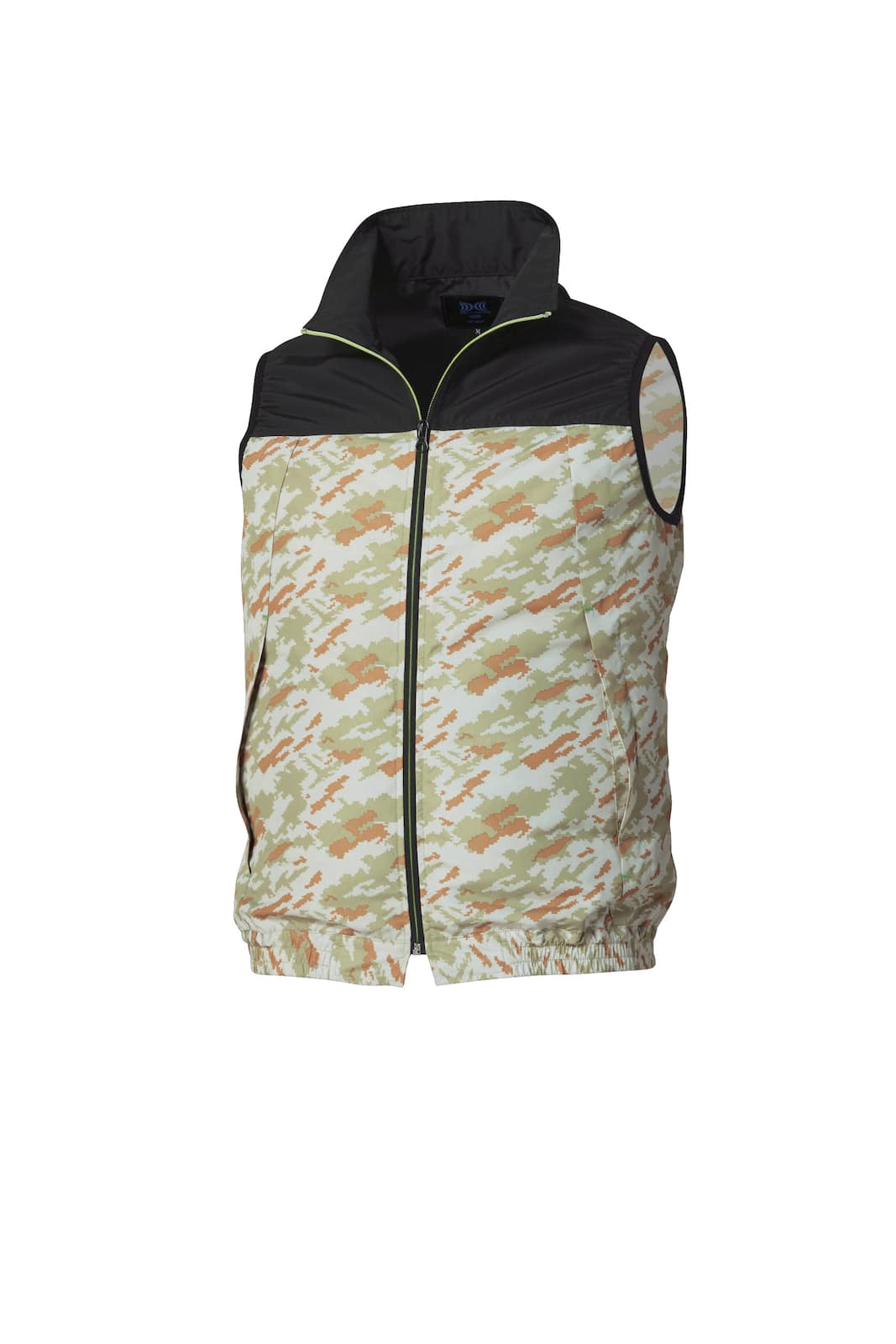 空調服 ベスト（ウェアのみ） ブラック×サンドカモ 4L