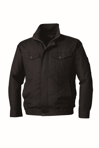 【メーカー直送・代引不可】【空調服】　長袖ブルゾン(ウェアのみ) ブラック 4L [KU92040C09S6]
