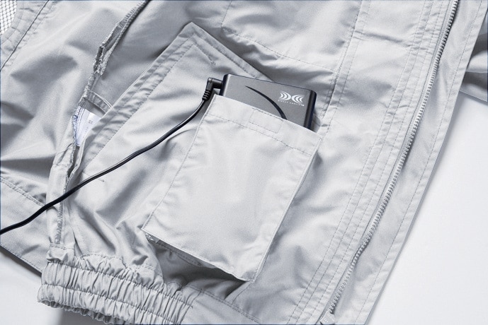 空調服 制電長袖ブルゾン(フルハーネス対応)（ウェア、休止フック2個付