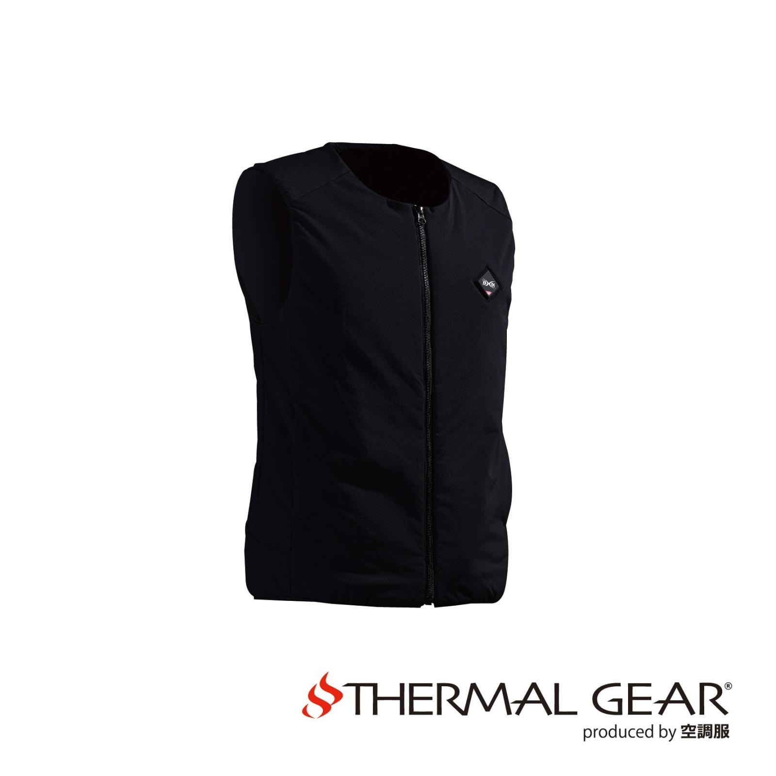 【メーカー直送・代引不可】サーマルギア　発熱防寒ベスト(ベスト本体/収納内ポケット端子、ヒーター付) ブラック 3L [TG22101K90S5]