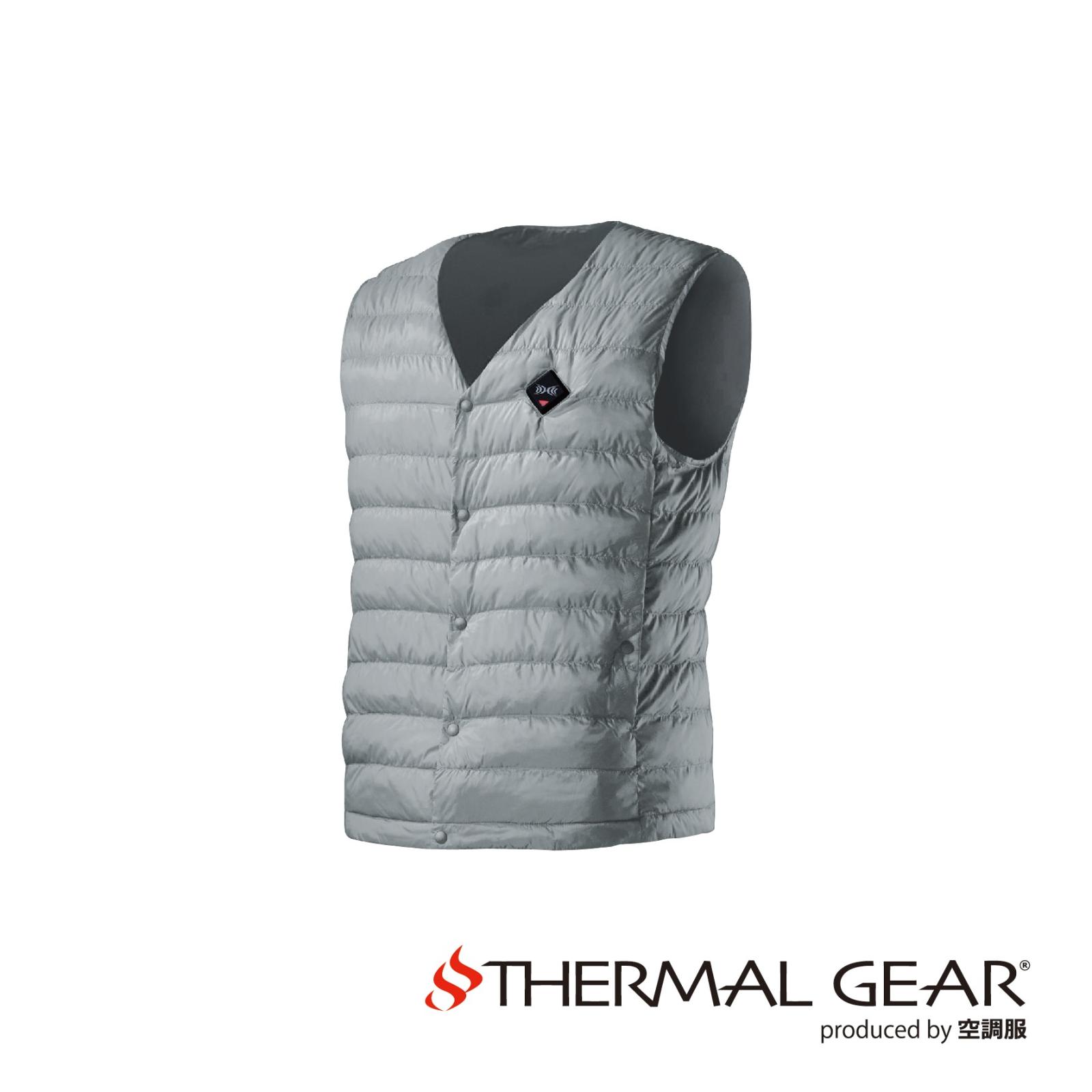 【メーカー直送・代引不可】サーマルギア　発熱防寒ベスト(ベスト本体/収納内ポケット端子、ヒーター付) グレー LL [TG22102K50S4] サーマルギア 発熱防寒ベスト(ベスト本体/収納内ポケット端子