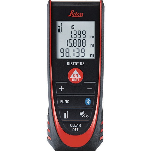 【レーザー距離計が安い】タジマ　ＴＪＭデザイン　レーザー距離計ライカディストＤ２　DISTO-D2BT (DISTOD2BT) (826-6700) 【測量用品】