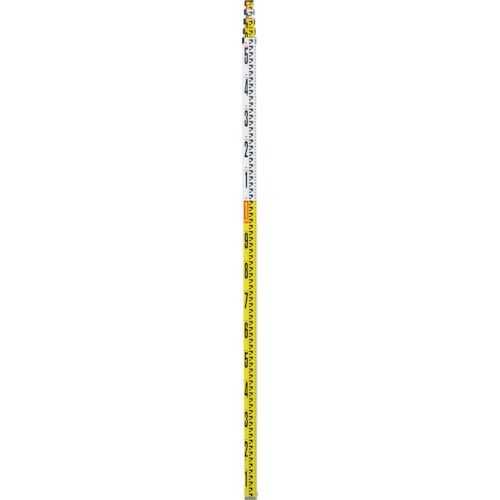 シンワ　シンワ測定　アルミスタッフ　２　７ｍ５段　表面１０ｍｍピッチ　裏面１ｍｍピッチ目盛付 73268 [535-8873] 【標尺/測量用品】