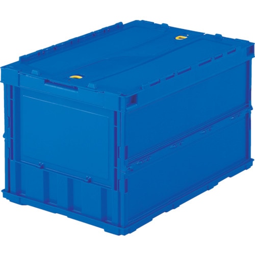 ＴＲＵＳＣＯ　トラスコ中山　薄型折りたたみコンテナ　５０Ｌ　ロックフタ付　ダークブルー TR-C50B(DB) [TRC50BDB] [344-9289]