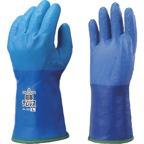 ショーワ　ショーワグローブ　防寒手袋　Ｎｏ２８２防寒テムレス　ブルー　３Ｌサイズ　NO282R-3L (NO282R3L) (253-4564)