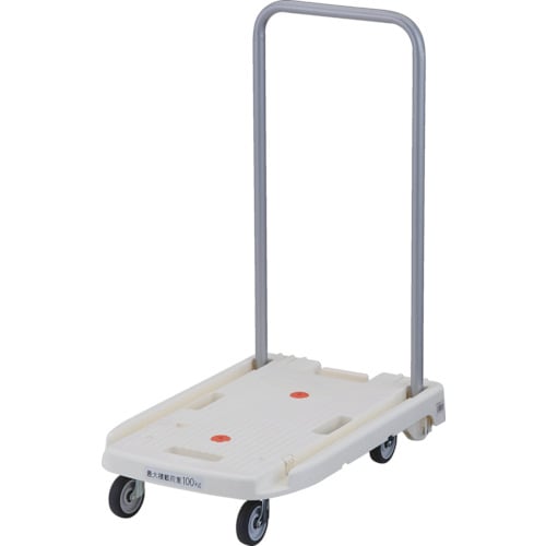 ＴＲＵＳＣＯ　トラスコ中山　樹脂台車　こまわり君　省音Ｇ車輪　６００Ｘ３９０　ホワイト　MP-6039N2-W　[818-6980] [MP6039N2W]