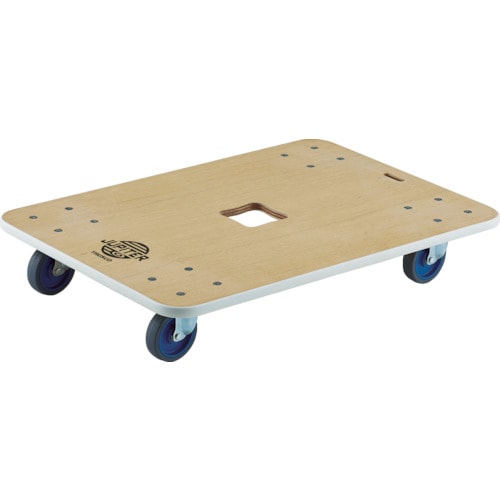 （直送品　代引不可）ＴＲＵＳＣＯ　トラスコ中山　木製平台車　ジュピター　９００Ｘ６００　φ１００　３００ｋｇ　JUP-900-300 [JUP900300] [819-4969]