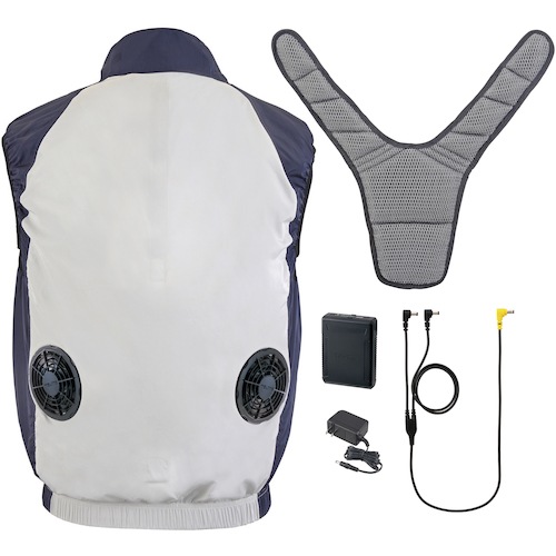 (限定特価)タジマ　清涼ファン風雅ベスト２　フルセットＬL [522-1452] [FV-BA37SEBWLL]