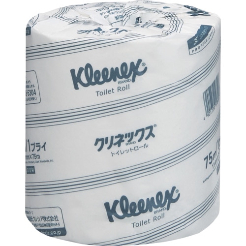 クレシア　トイレットペーパー　クリネックストイレットロール　７５ｍシングル（１０８２０／１０８２１）(818-5102