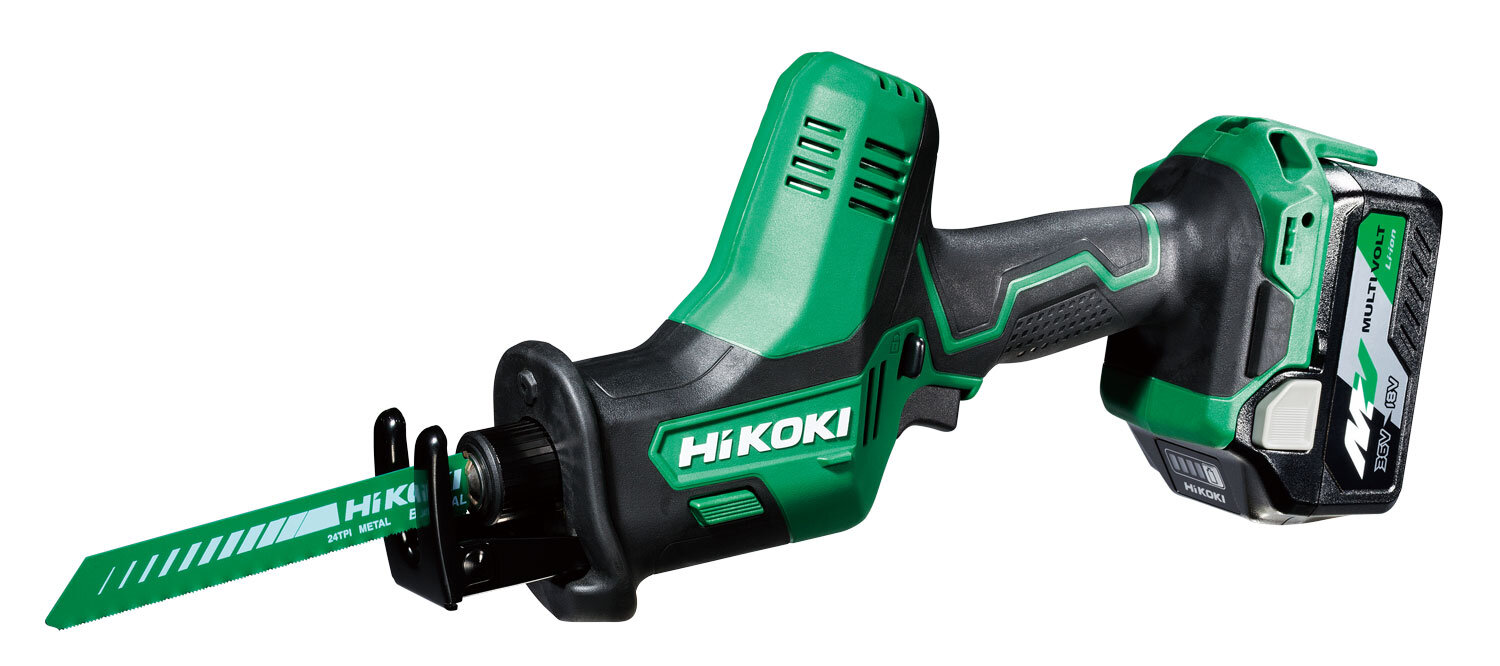 HiKOKI  (ハイコーキ) 18V コードレスセーバソー CR18DA(XPZ) ※充電器・バッテリー(BSL36A18X×1個)・ケース付 【DIY/電動工具/切断工具/セット品】