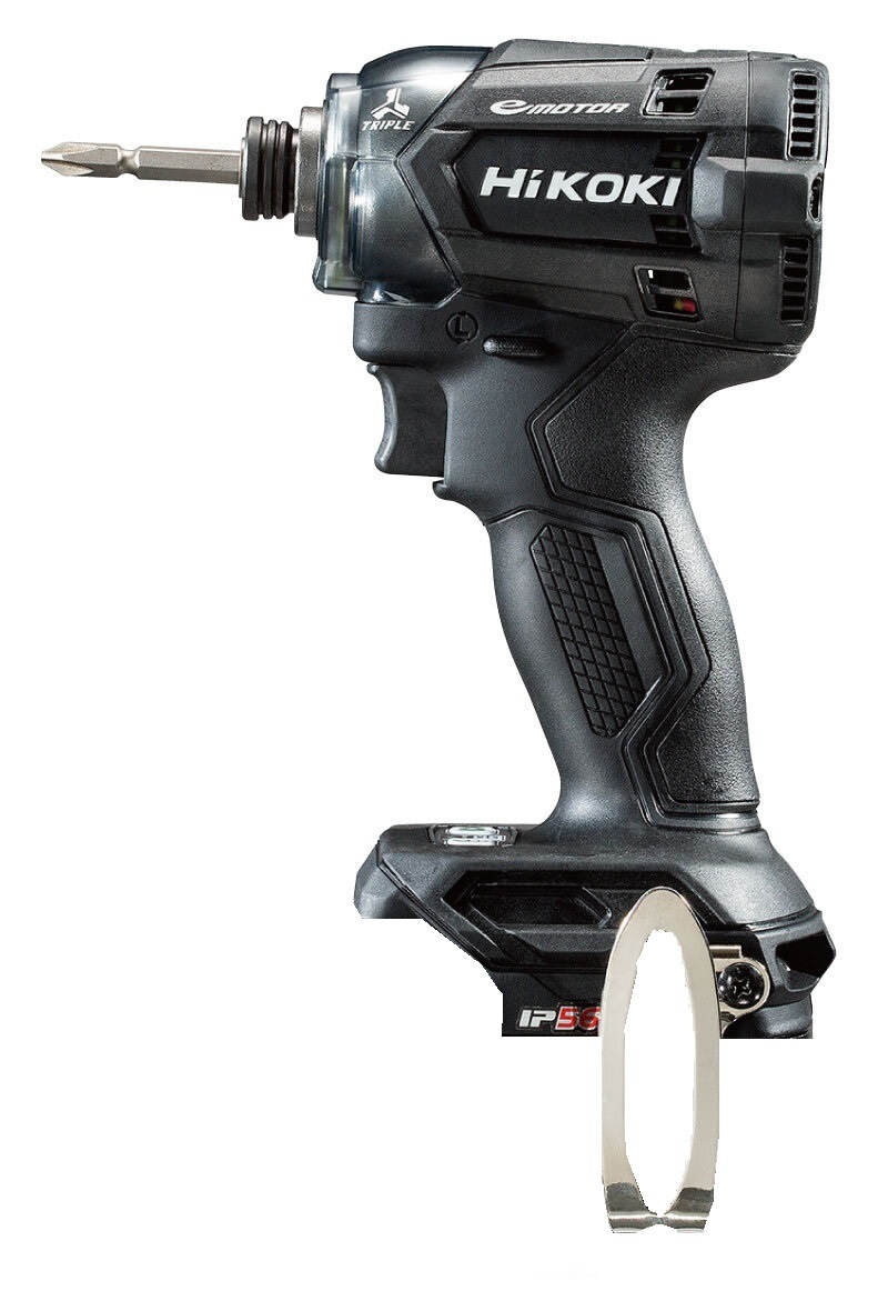 HiKOKI(ハイコーキ) 18Vコードレスインパクトドライバ ストロングブラック WH18DC(NNB) 本体のみ (WH18DCNNB) ※ビット別売※蓄電池・充電器・バッテリー別売【DIY/電動工具】