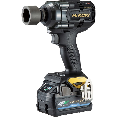 (数量限定 限定色)HiKOKI(ハイコーキ) 36V コードレスインパクトレンチ WR36DH(2XPSZ)(BG)  ブラック&ゴールド※バッテリー2個・充電器・ケース付き ※ソケット別売（DIY/電動工具/インパクトレンチ）