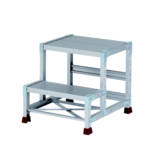 山善 組立式 アルミ作業台　二段タイプ　YPS-2-5050(YPS25050)※画像は代表画像となります。