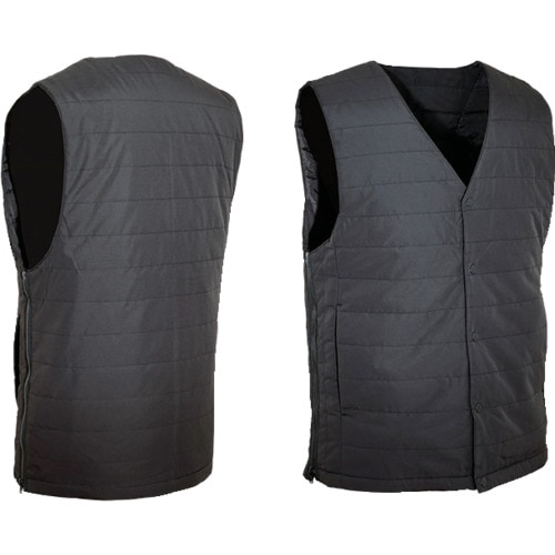 (限定特価)サンコー（株）サンコー　サイズ調整できる「ヒーターベスト」　HEAT23SBK　(571-4470)　※モバイルバッテリーは別売【防寒/作業用/キャンプ】