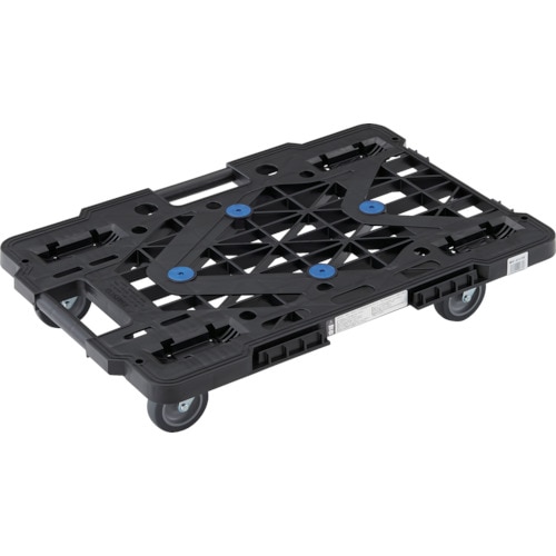 (在庫あり)ＴＲＵＳＣＯ ルートバン メッシュタイプ ６１５Ｘ４１５ オール自在 黒 MPK600JBK [362-9554] 【平台車】[MPK-600J-BK]