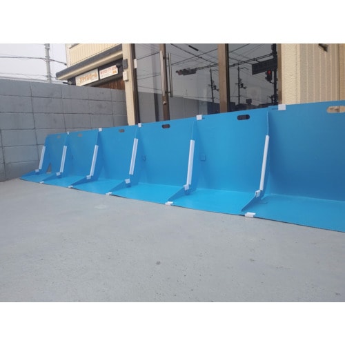 ワニ印　水害防止パネル　備えあれ板　３枚　(004954)(254-5730)　(止水板/折り畳み/Ｌ型/防災/土嚢)