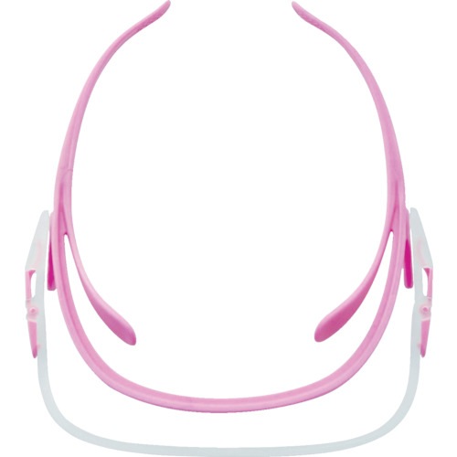 ミドリ安全　メディカルフェイスシールド　ルックユー　本体　ピンク　VMS-551-P (VMS551P) (819-9566)